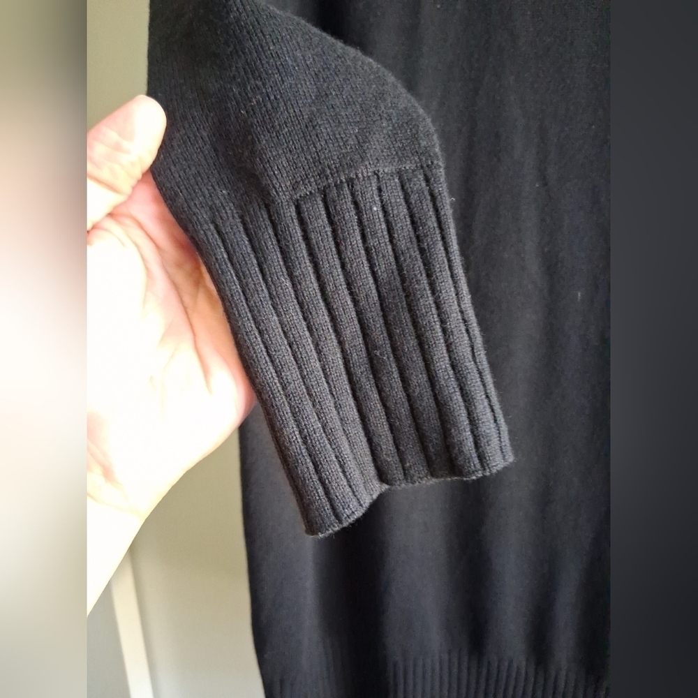 Lululemon "Softer Still" Cashmere Blend Dress Black M Athleisure FIRM - Picture 11 of 13
